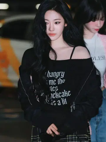 ROCKCAKE Funk Mesh Top 오프숄더 블랙 S