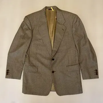 90s 극레어 휴고보스 자켓 L 라이트 브라운 글렌체크 빈티지