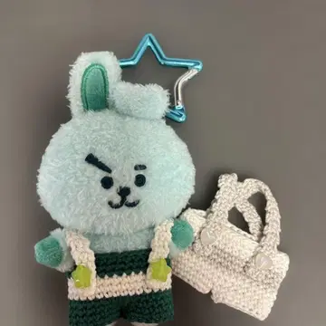 COOKY 그린 토끼 봉제 인형 옷 갈아입기 포함
