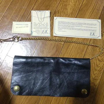 70s 빈티지 가죽 트래커 지갑 wallet