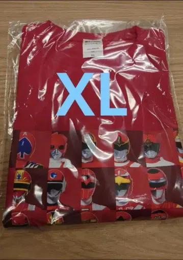 [ XL ] T셔츠 레드 집합 전 슈퍼전대전 빨간색