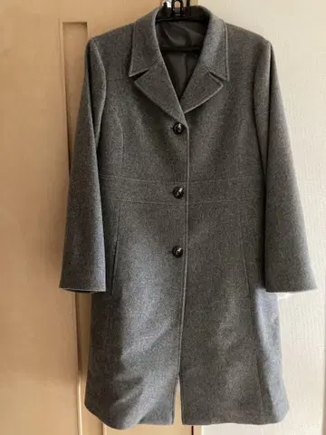 울 100% 코트 그레이 일본제