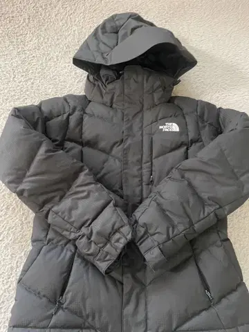 THE NORTH FACE 후드 부착 다운 자켓 블랙