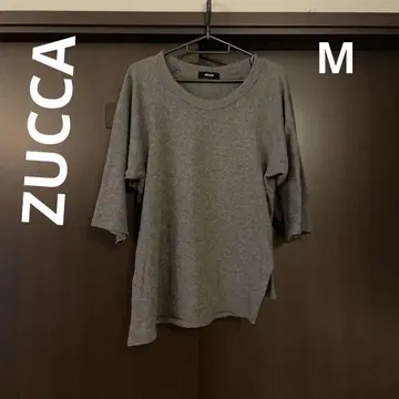 ZUCCA 비대칭 7부 기장 니트 그레이 M