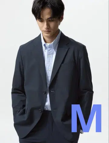 감동 자켓 라이트/짧은 소매 기장 네이비