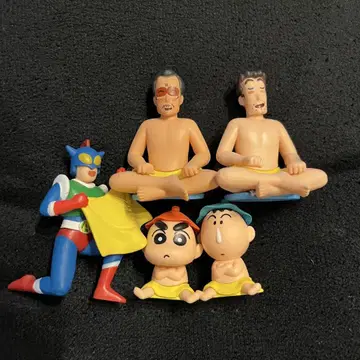 짱구는 못말려(크레용 신짱) 사우나 가챠가챠 5체 컴프 세트