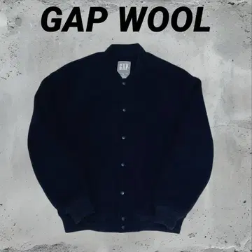 GAP 울 혼방 네이비 버튼 바시티 자켓 아우터 M 사이즈