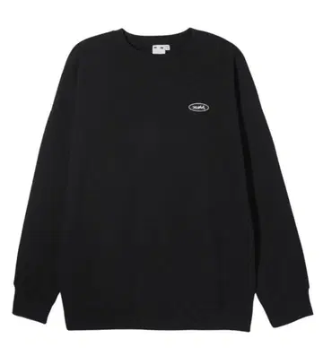 X-girl OVAL LOGO BIG SWEAT TOP 블랙M