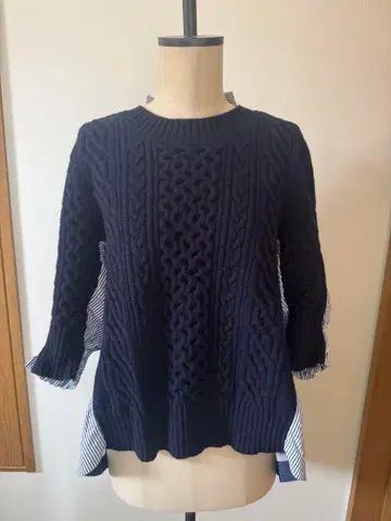 sacai 케이블 니트 셔츠 3 사카이