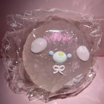 강아지 클리어 핑크 라메 kikisquishy