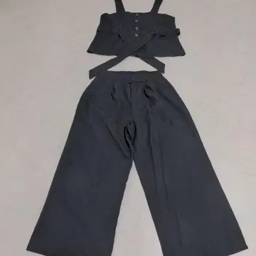 블랙 셋업 팬츠