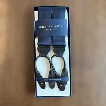 ALBERT THURSTON 네이비 서스펜더
