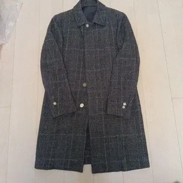 08 서커스 글렌체크 스텐카라 코트