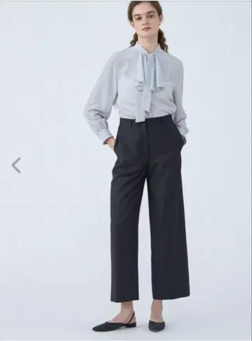 BALLSEY 보르지 투모로우랜드 울 혼방 세미 와이드 팬츠