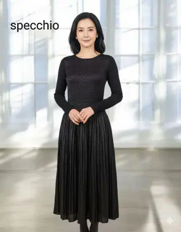 새상품급 specchio 플리츠 원피스