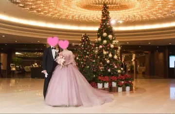 yns wedding 컬러 드레스 핑크