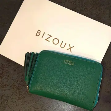 [ 거의 미사용 ] 비즈oux 주얼리 파우치 에메랄드 그린