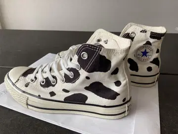 [새상품급] Converse 카우 패턴 하이컷 스니커즈