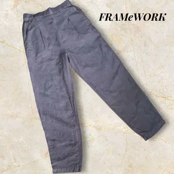프레임워크 팬츠 베이지 FRAMeWORK 40 여성 팬츠 린넨