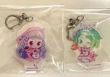 프리파라 애니메이트 카페 아크릴 키링 코스터