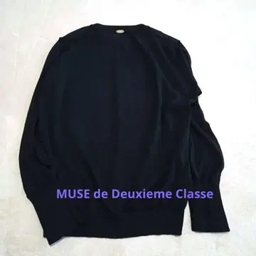MUSE de Deuxieme Classe 세미 시어 니트 블랙