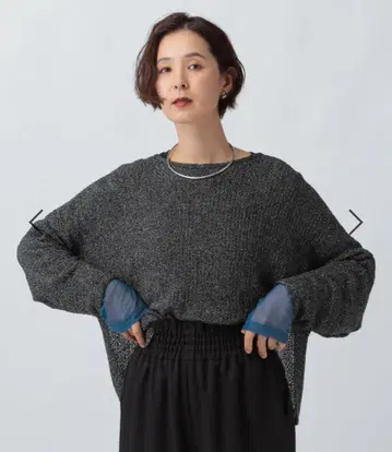 소매 절개 풀오버