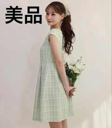 마리미 Marry me 트위드 원피스 (민트 그린)