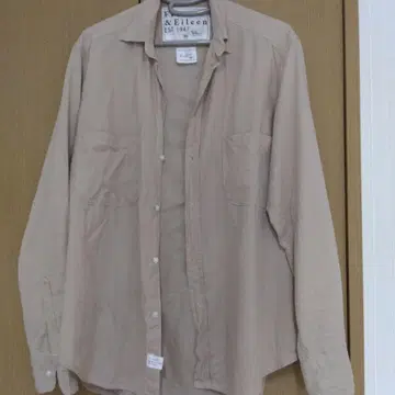 Frank & Eileen 베이지 긴팔 셔츠 XS