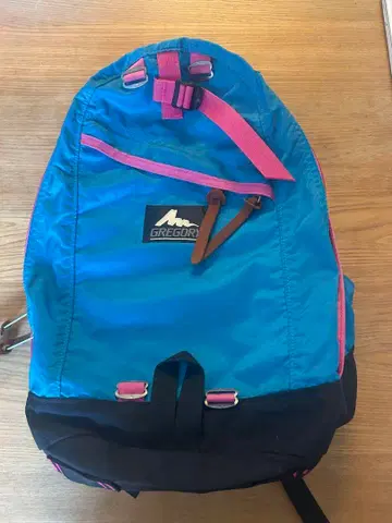 GREGORY 백팩 (구 로고) USA제 파랑/블랙/핑크