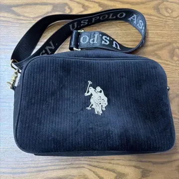 U.S. POLO ASSN. 코듀로이 숄더백
