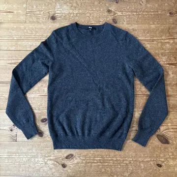 UNIQLO 캐시미어 크루넥 스웨터 M 다크 그레이