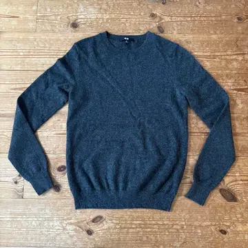 UNIQLO 캐시미어 크루넥 스웨터 M 다크 그레이