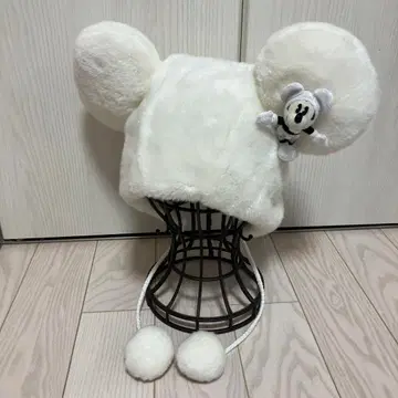 디즈니 팬캡 미키 모자 화이트