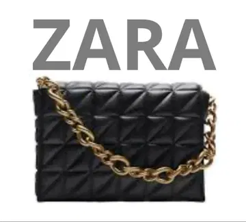 1 [ 새상품 ] ZARA 체인 팩 블랙 퀼팅