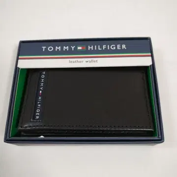 TOMMY HILFIGER 가죽 카드 케이스 블랙