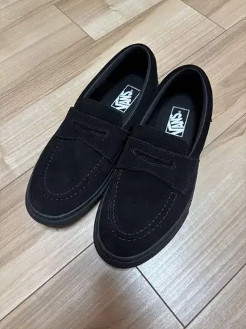 VANS 블랙 로퍼 슬립온 27 42.5