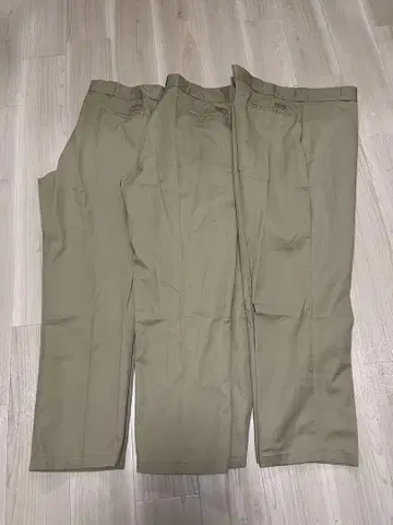 Dickies 874 W42 L32 카키색 치노 팬츠 3개 세트