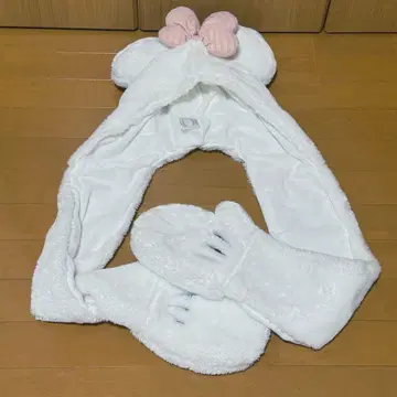 도쿄 디즈니 리조트 미니 마우스 귀여운 팬캡, 머플러, 장갑
