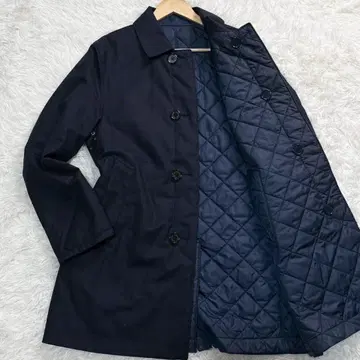 MACKINTOSH PHILOSOPHY 네이비 퀼팅 롱 코트