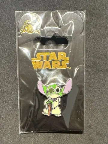 Disney STAR WARS 스티치 요다 핀 배지