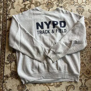 NYPD TRACK & FIELD 맨투맨 그레이 US 90s 구제 의류