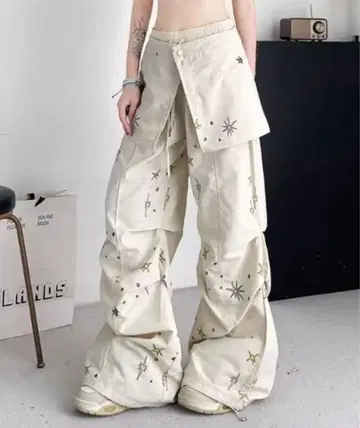Achic 와이드 레그 카고 팬츠