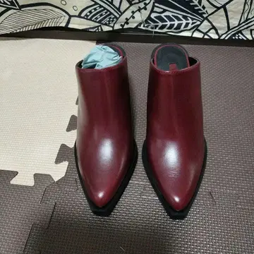 ZARA 버건디 스틸레토 부티