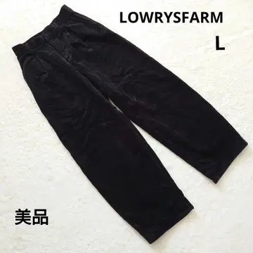 새상품급 LOWRYSFARM 블랙 코듀로이 와이드 팬츠 L