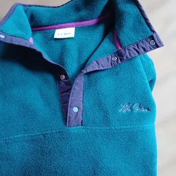 L.L.Bean 터콰이즈 퍼플 플리스 자켓