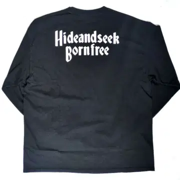 HS L/S BLACK XL 미사용 하이드&시크 티셔츠