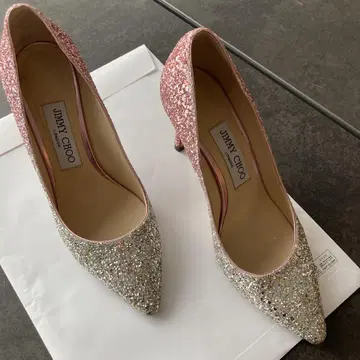 [새상품급] JIMMY CHOO 글리터 하이힐 펌프스