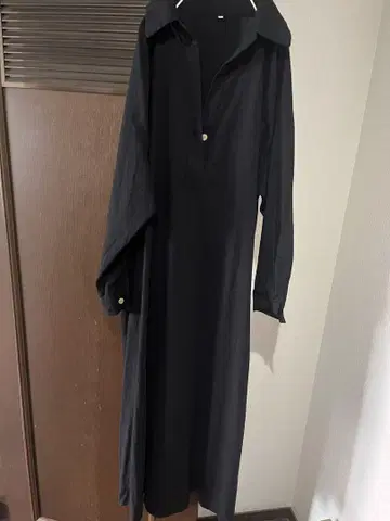 블랙 롱 원피스