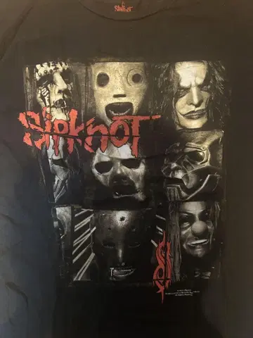 Slipknot 마스크 디자인 T셔츠 XXL 사이즈