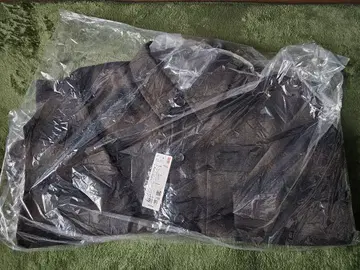 유니클로 더블 페이스 셔츠 자켓 3XL 다크 브라운